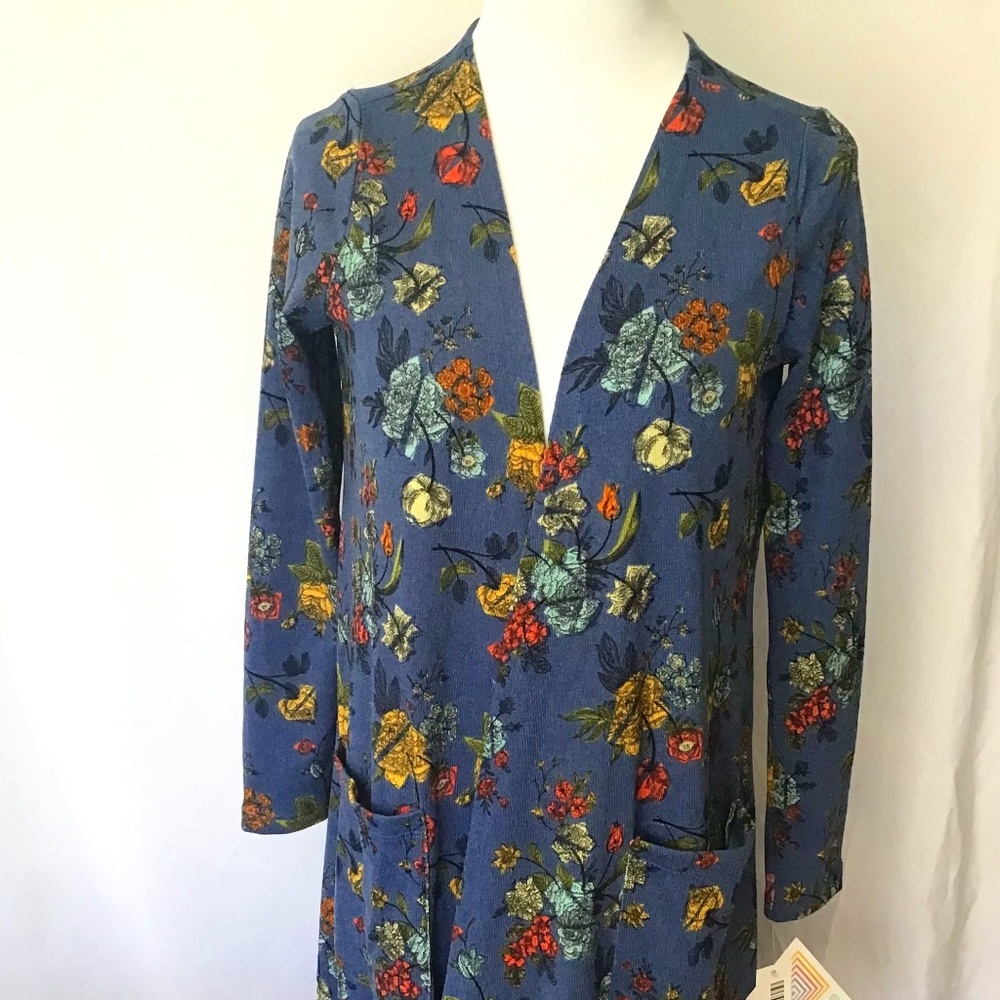 LuLaRoe Sarah Floral Duster Sweater Size Small